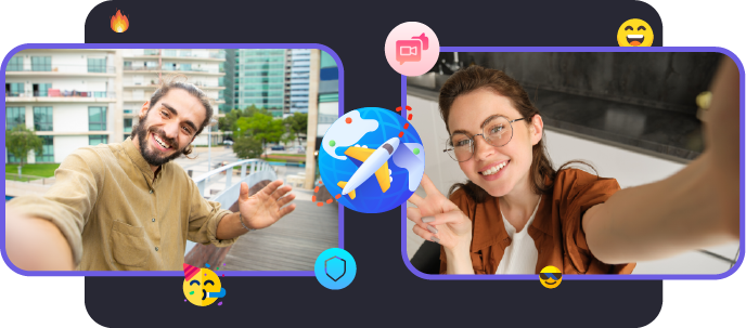 1-on-1 video call with a real person on CamChat